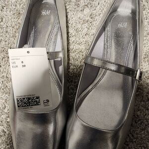 H&M Silver Flats for Effortless Elegance